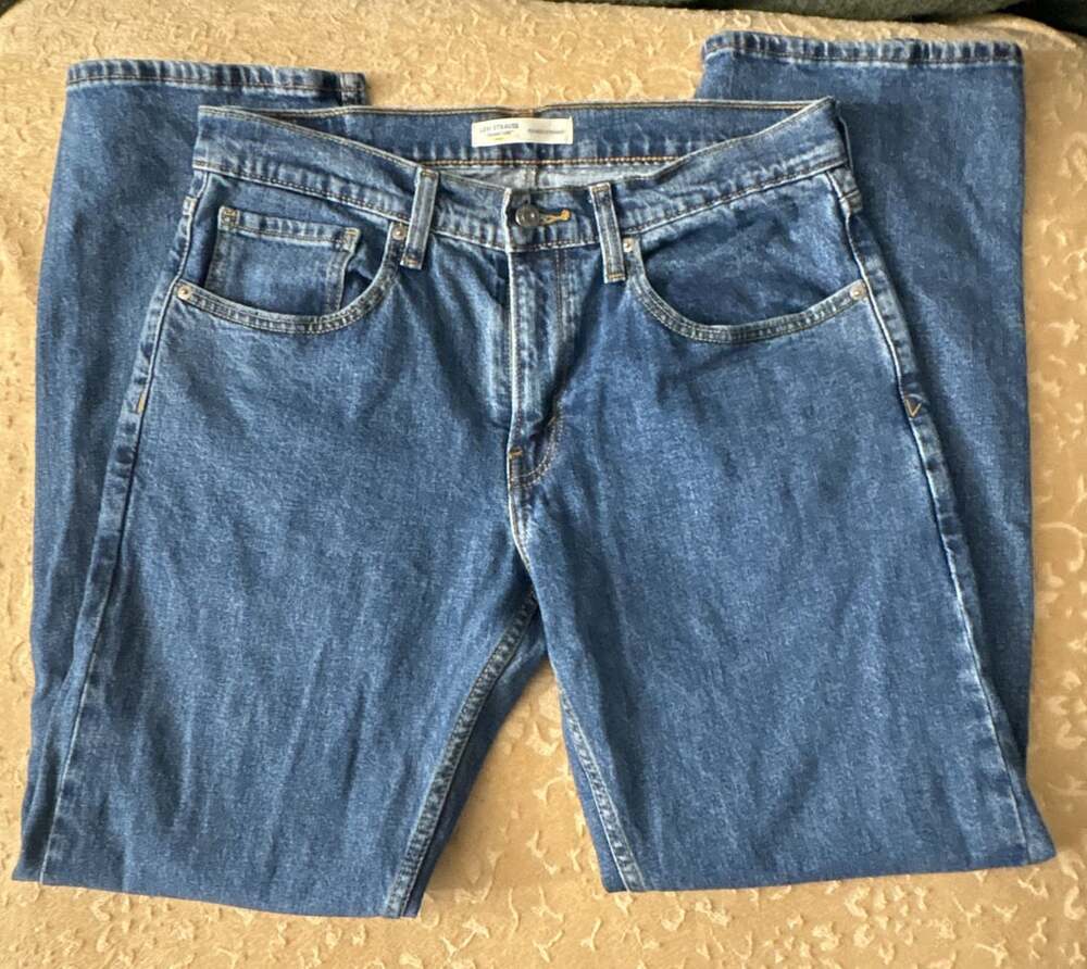 Levi Strauss Signature Gold Relaxed Straight Denim Jeans Men Size 32x32 Blue